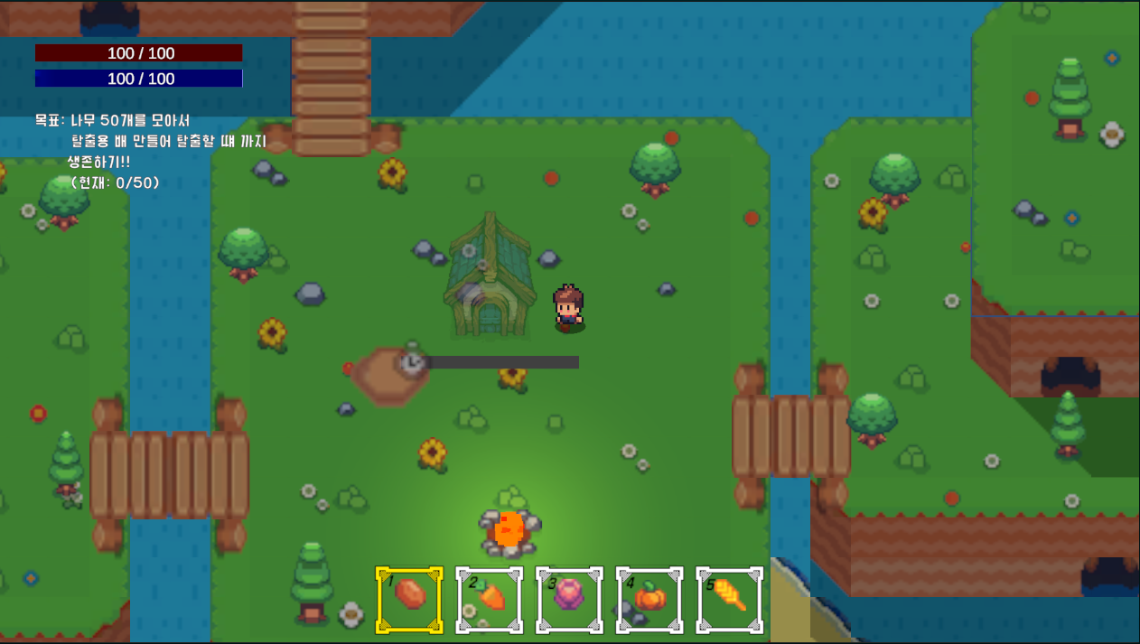 Sunnyside Island resource interaction screenshot